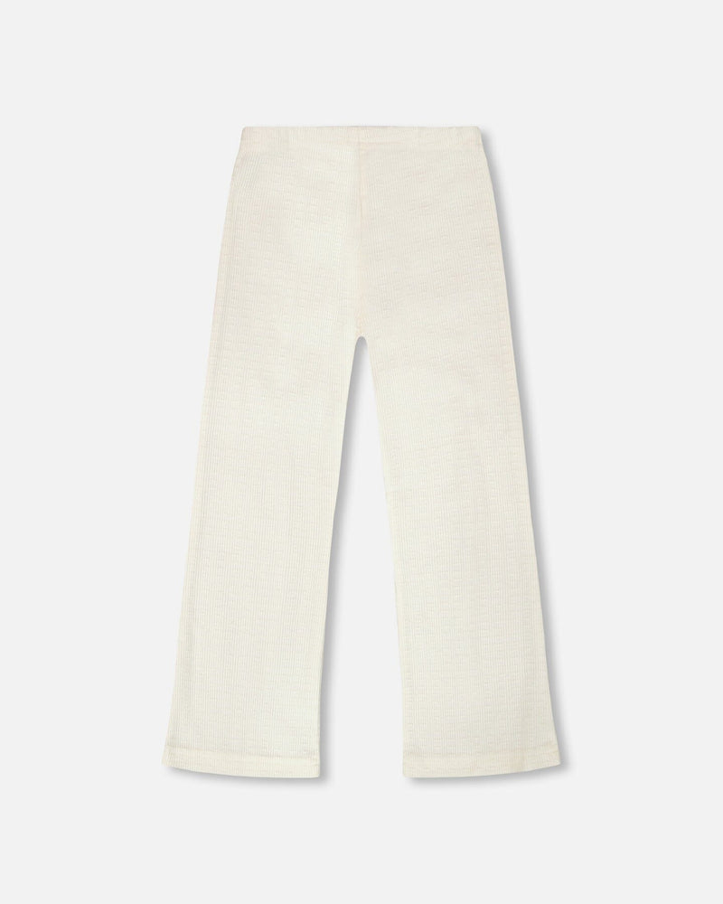 Crinkle Jersey Leggings Off White