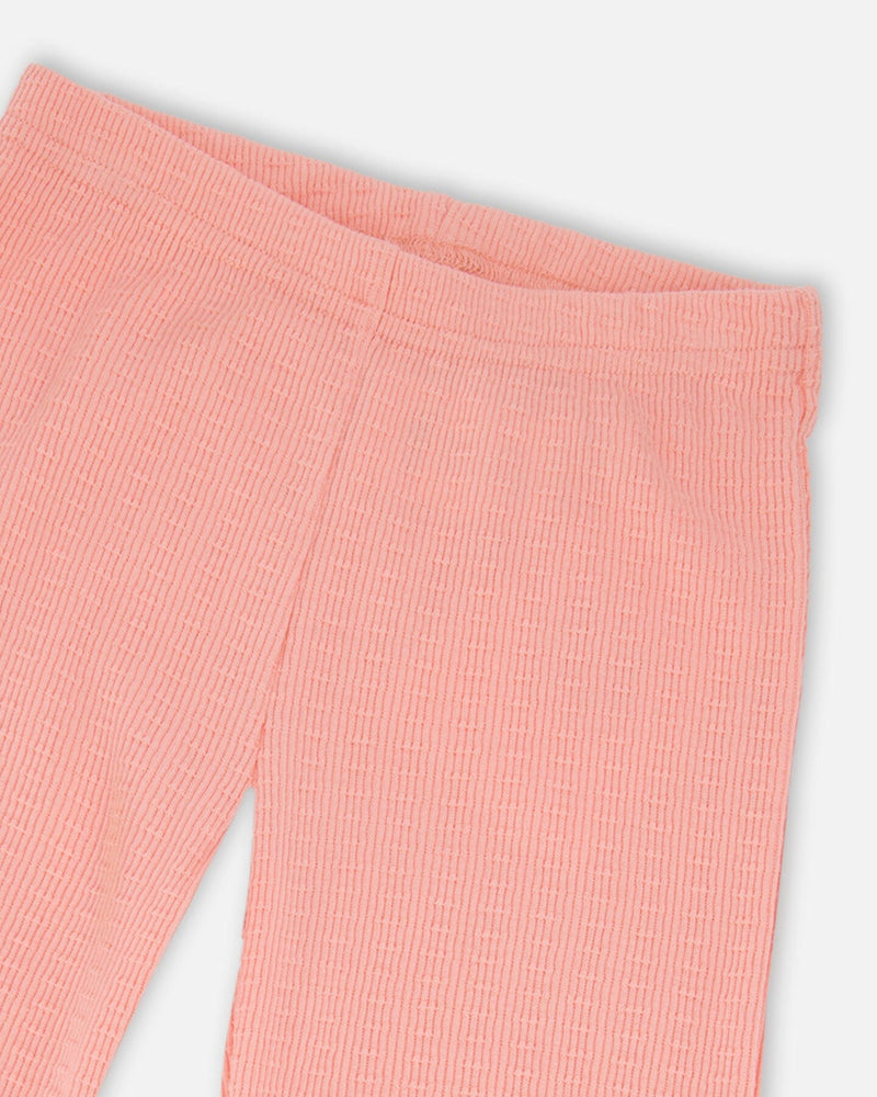 Crinkle Jersey Leggings Peach Pink