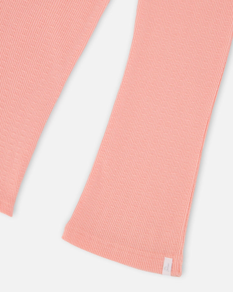 Crinkle Jersey Leggings Peach Pink
