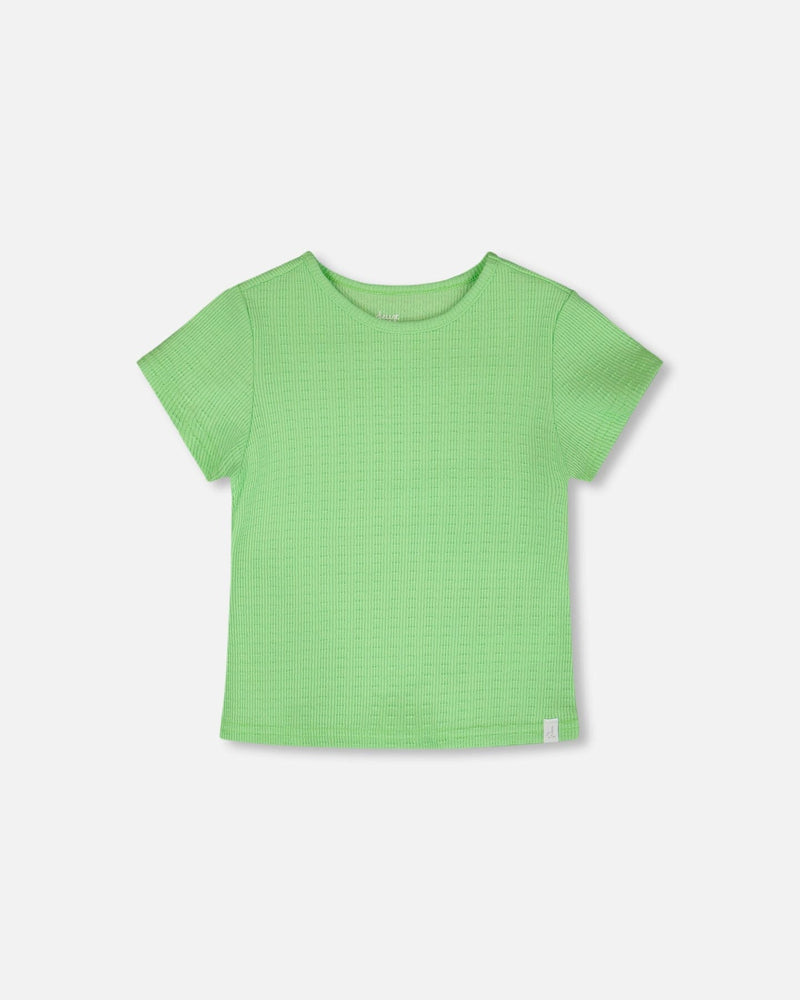 Crinkle Jersey T-Shirt Mint Green