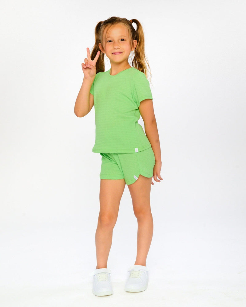 Crinkle Jersey T-Shirt Mint Green