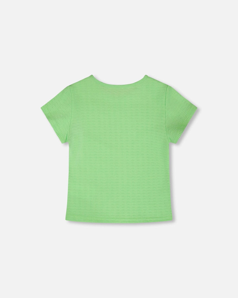 Crinkle Jersey T-Shirt Mint Green