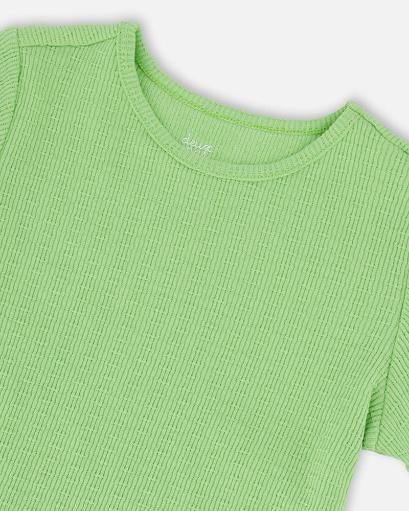 Crinkle Jersey T-Shirt Mint Green