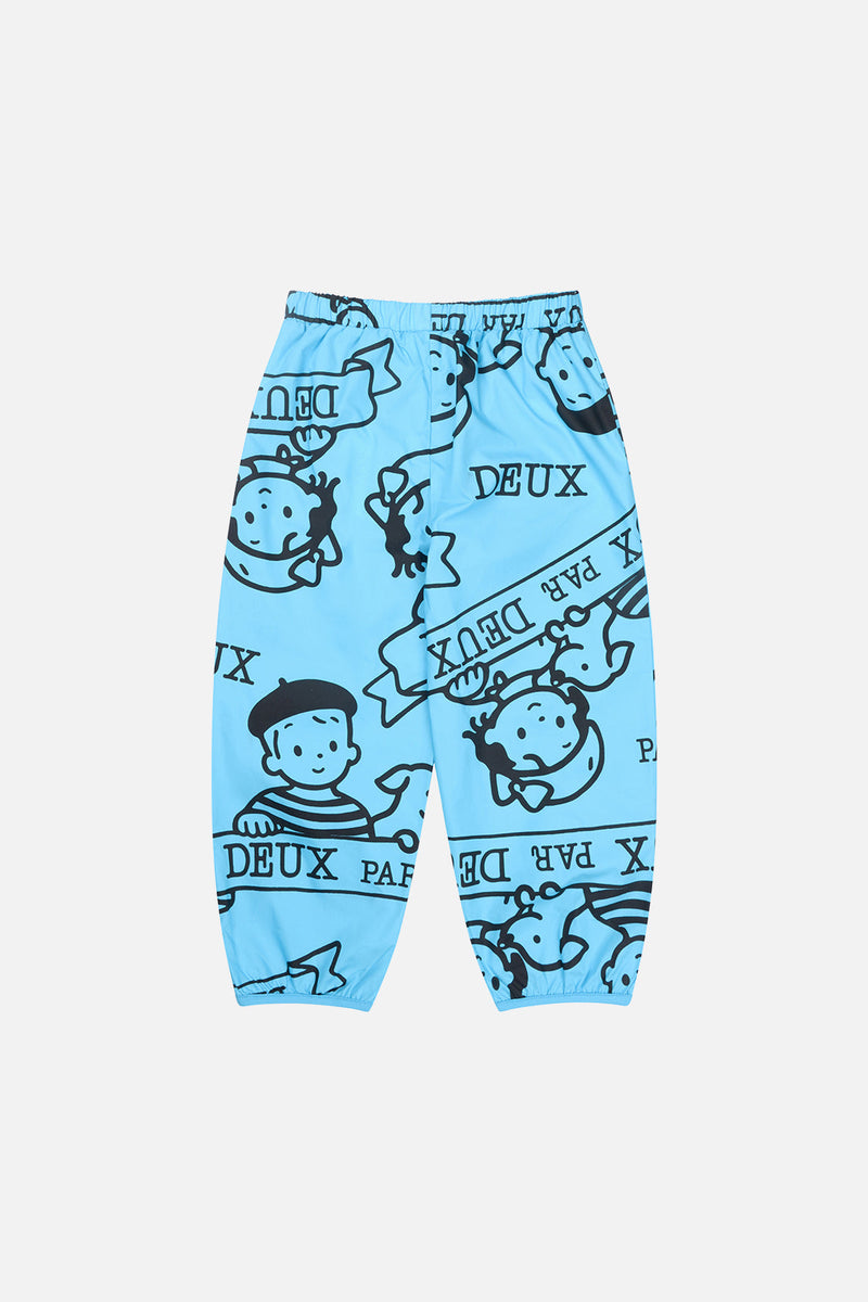 40Th Anniversary Printed Poplin Pant Sky Blue