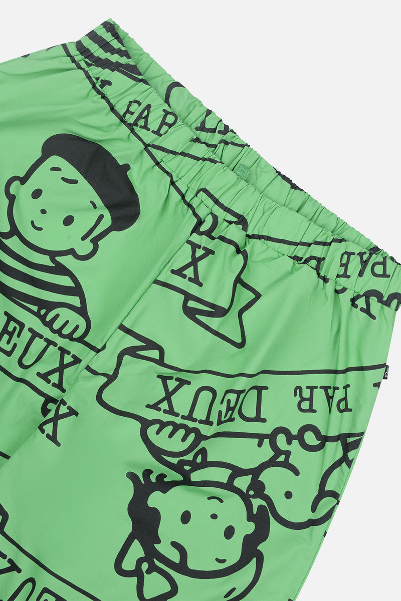 40th Anniversary Adult Printed Poplin Pant Green