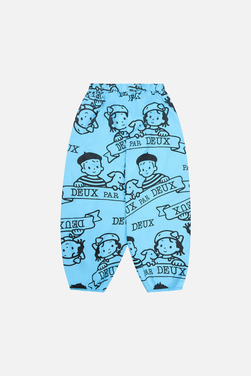 40th Anniversary Adult Printed Poplin Pant Sky Blue