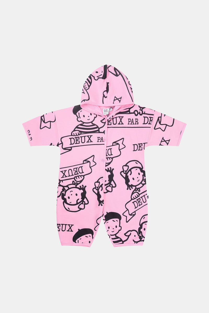 40Th Anniversary Printed Jersey One-Piece Soft Pink