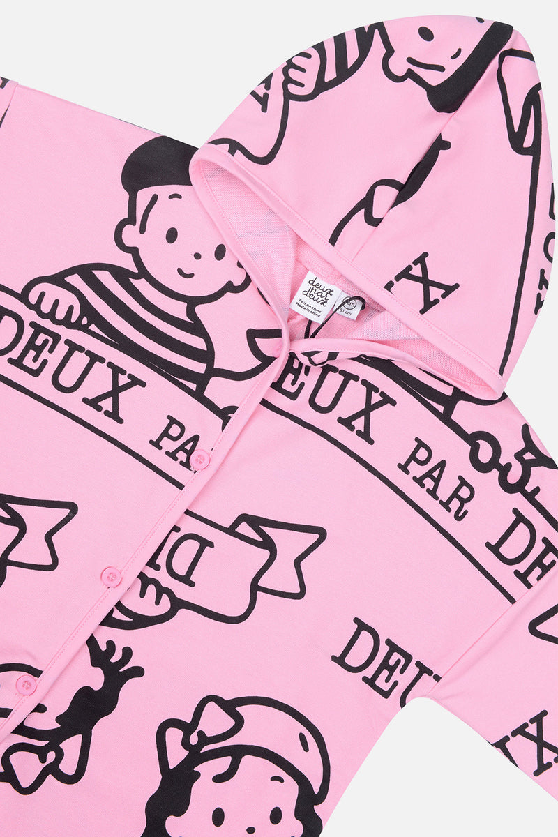 40Th Anniversary Printed Jersey One-Piece Soft Pink