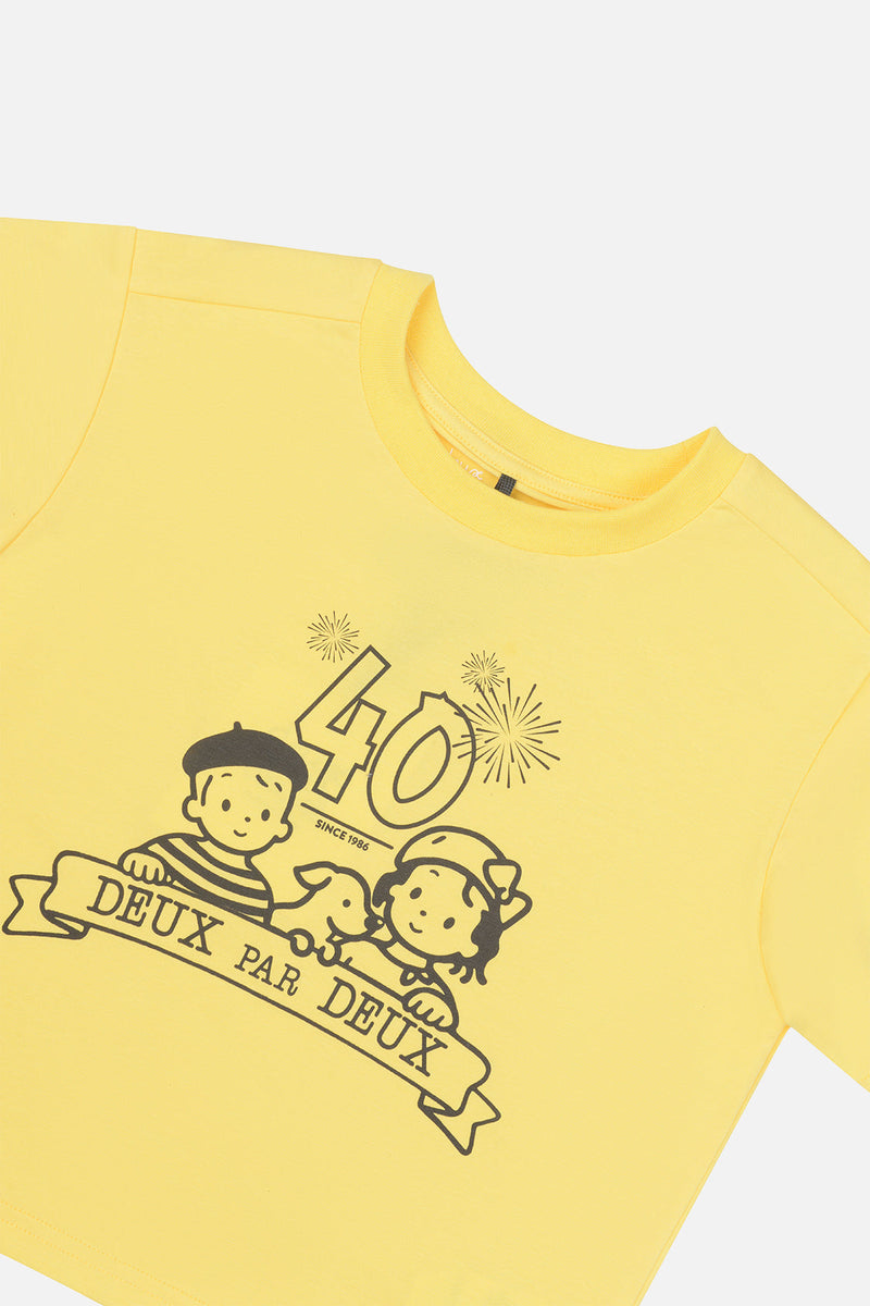 40Th Anniversary Graphic T-Shirt Honey Yellow
