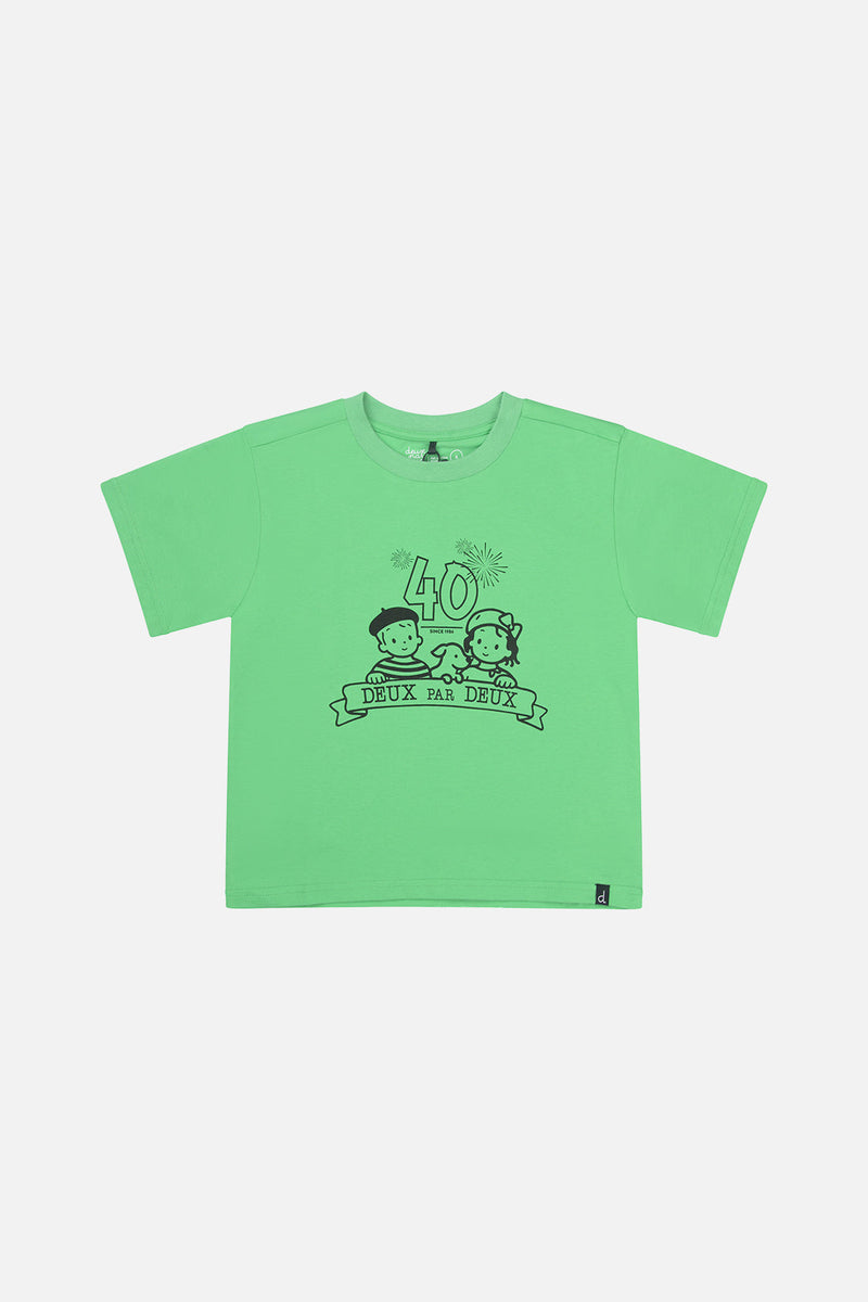 40Th Anniversary Graphic T-Shirt Green