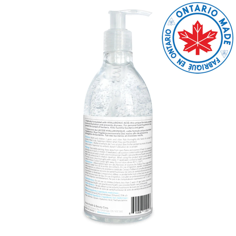 KaLaya Antiseptic Hand Sanitizer with Hyaluronic Acid, 400mL - Home & Well 