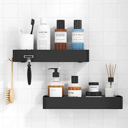 Shower Caddy - 2pk rust proof in black - Home & Well 