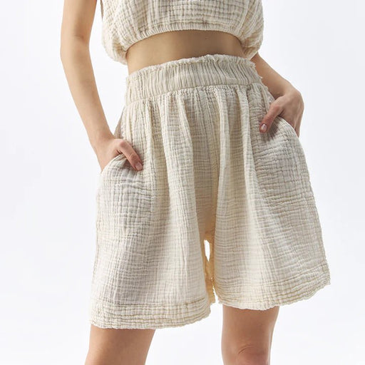Crinkle Relaxed Shorts | POKOLOKO - Home & Well