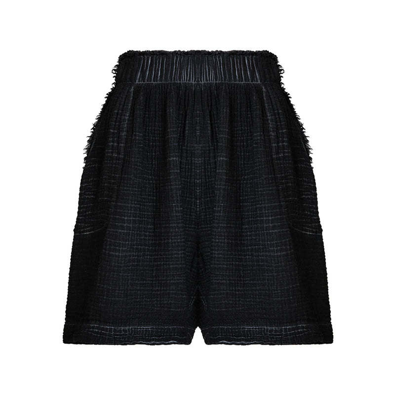 Crinkle Relaxed Shorts | POKOLOKO - Home & Well