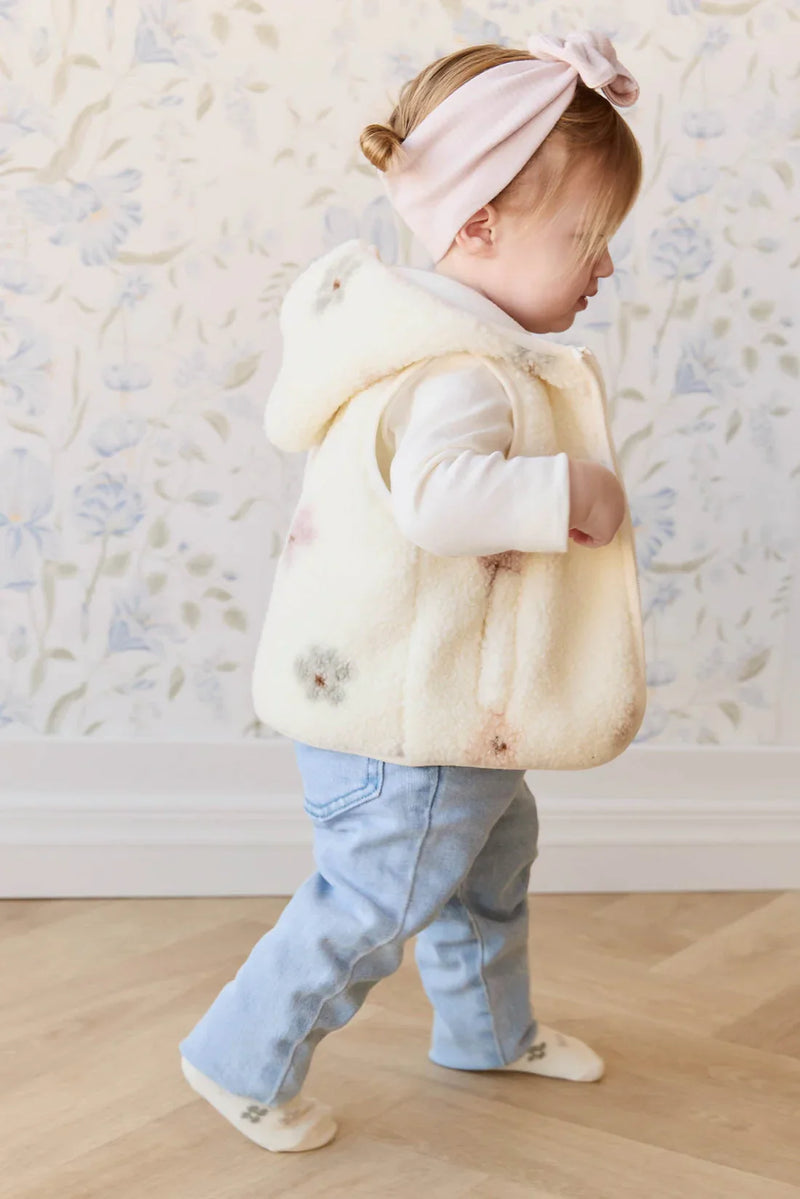 Kai Sherpa Vest | Fifi Spaced Egret | Jamie Kay