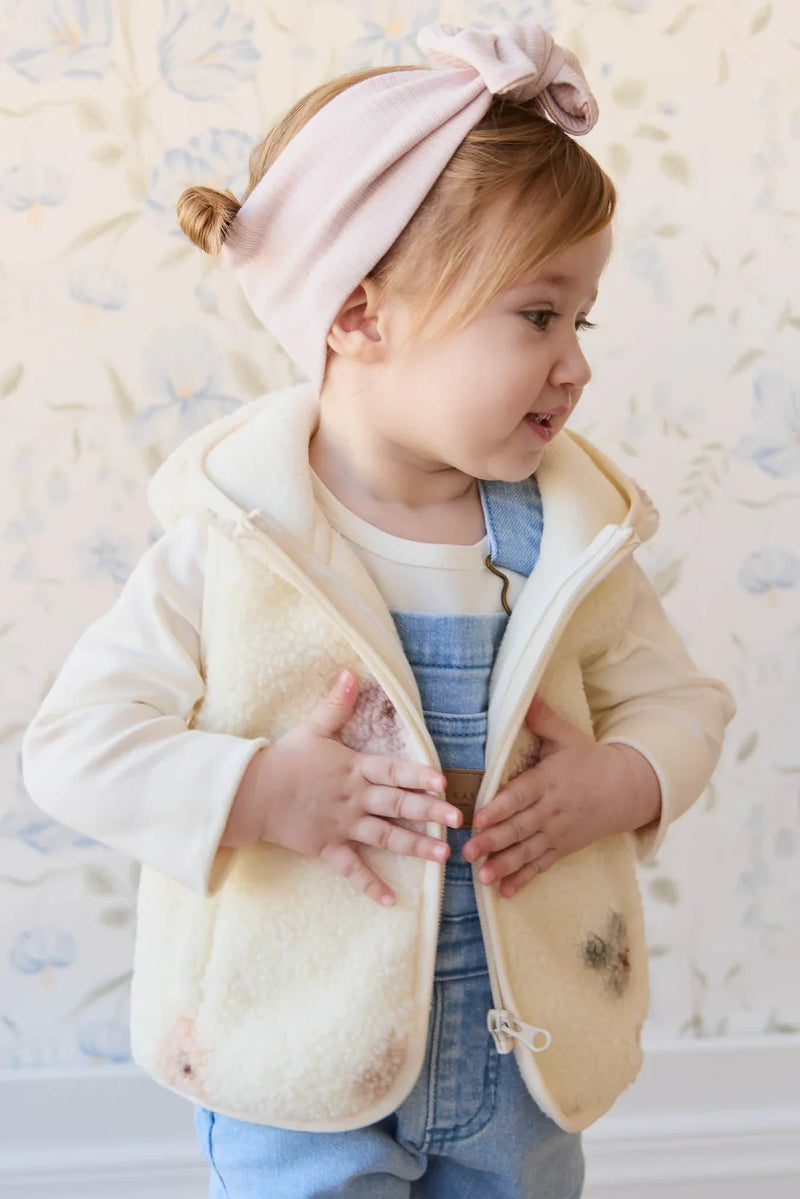 Kai Sherpa Vest | Fifi Spaced Egret | Jamie Kay