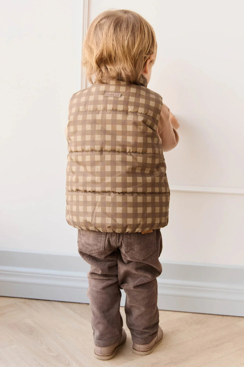 Rudi Puffer Vest | Gingham | Jamie Kay