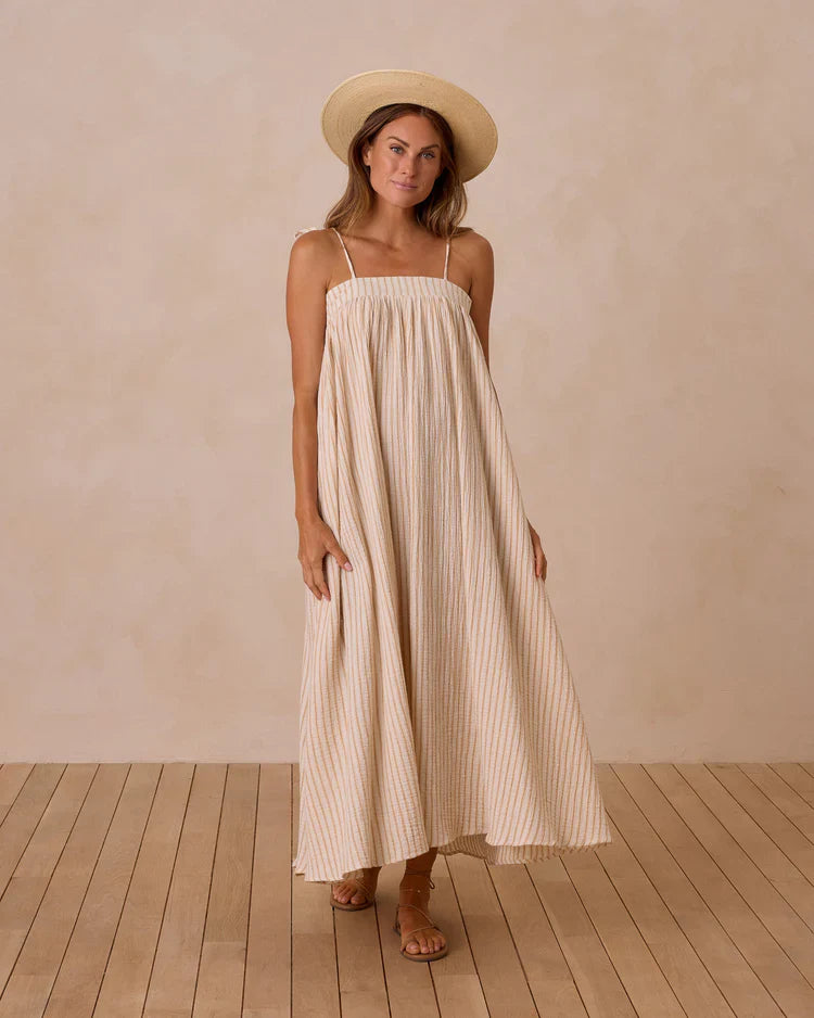 Ladies Malea Dress | Marigold Stripe | Rylee & Cru