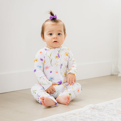 Wildflower Bamboo Zippered Romper
