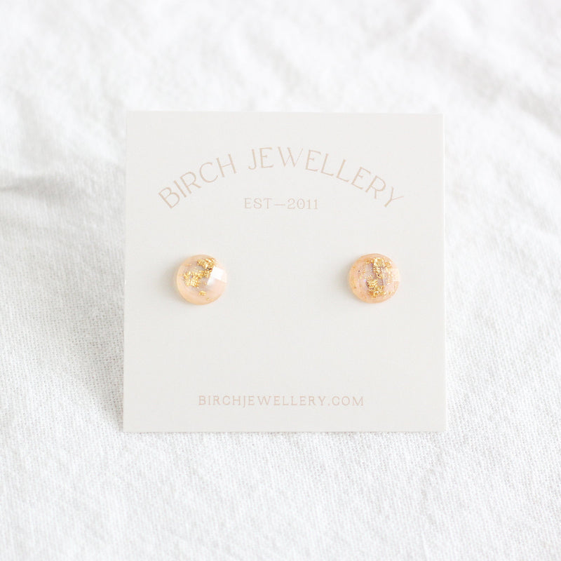 Pink & Gold Earrings