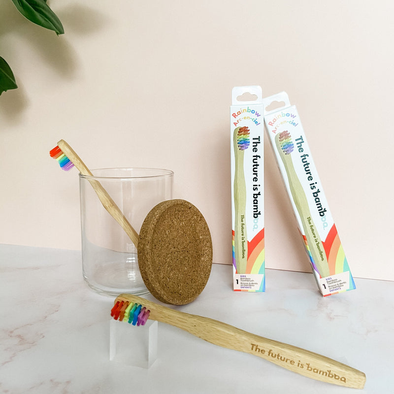 Rainbow Bamboo Toothbrushes - Kids Soft - INNER 12