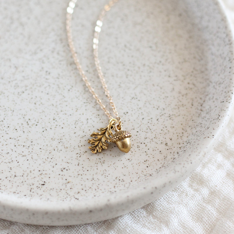 Acorn & Oak Leaf Necklace