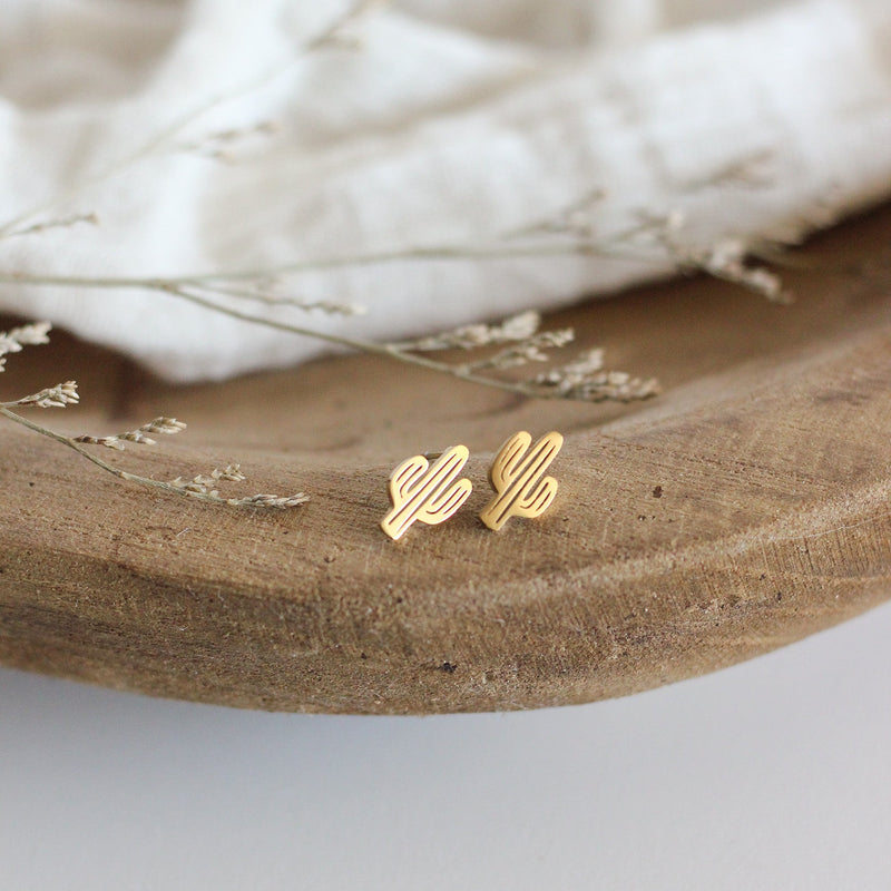 Mini Cactus Earrings