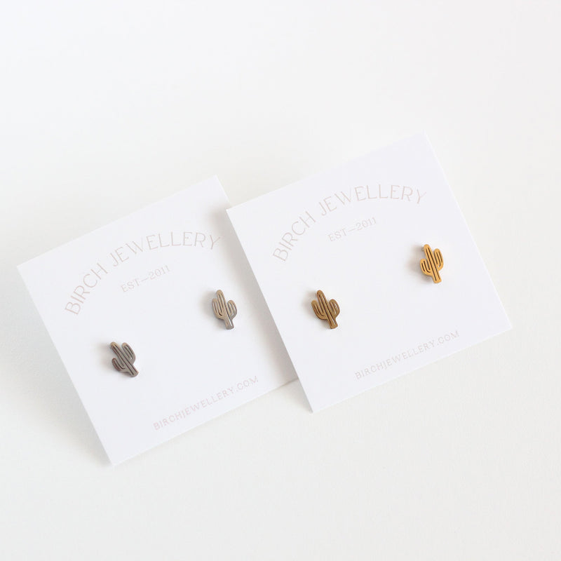 Mini Cactus Earrings