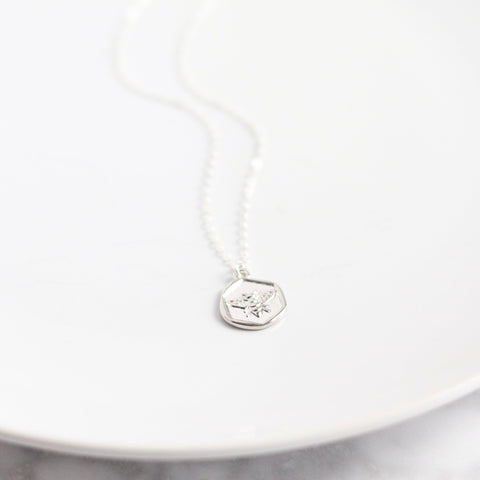 Bee Medallion Necklace