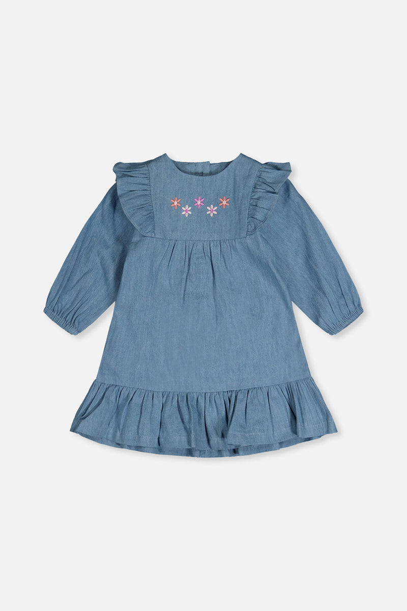 Chambray Dress Light Blue Denim