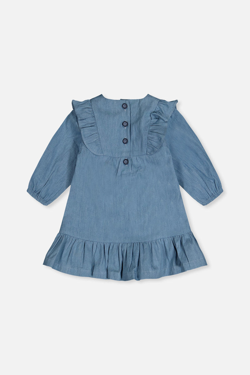 Chambray Dress Light Blue Denim