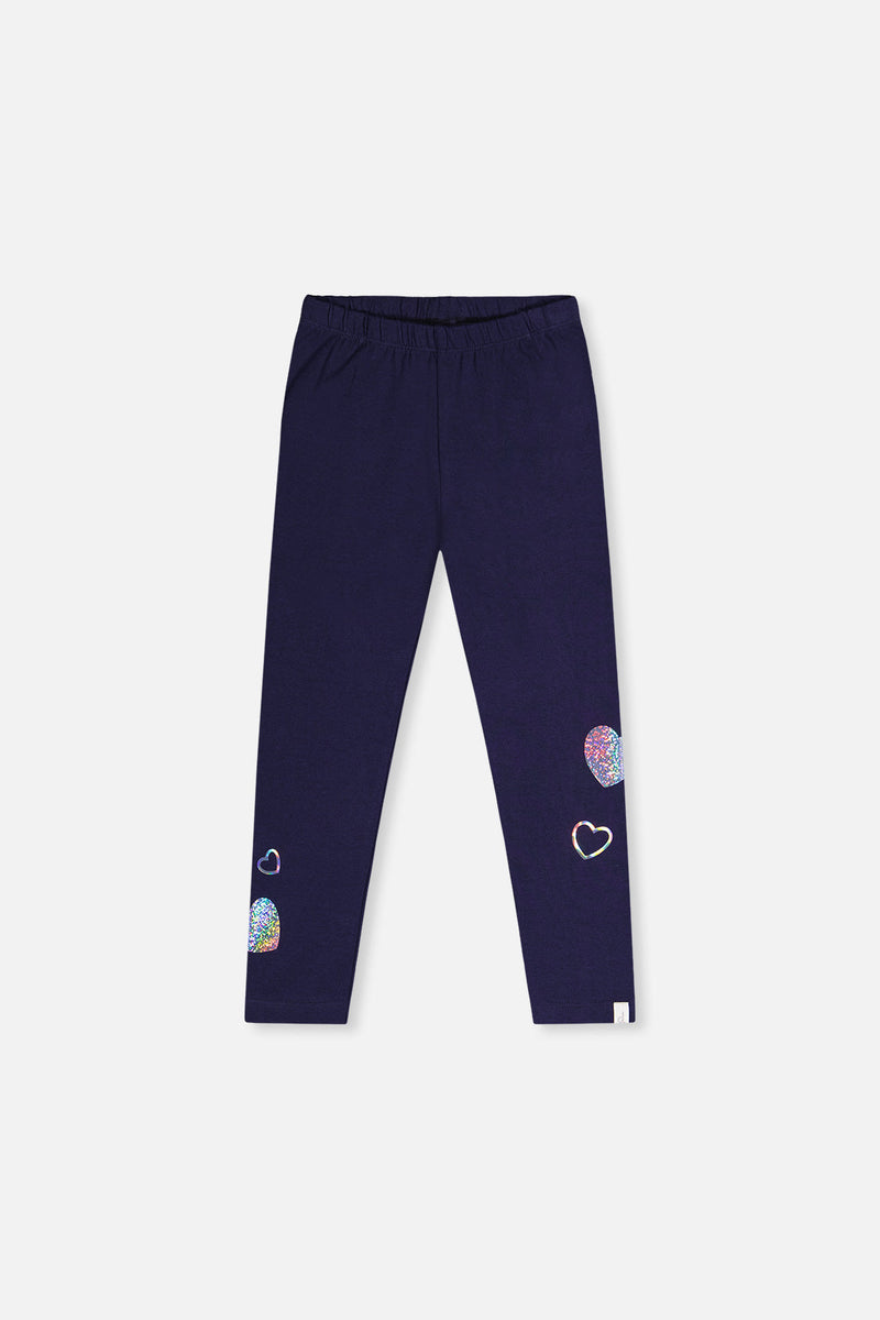 Organic Cotton Leggings Dark Blue