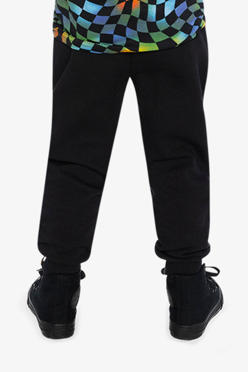 Fleece Sweatpants With Pockets Black