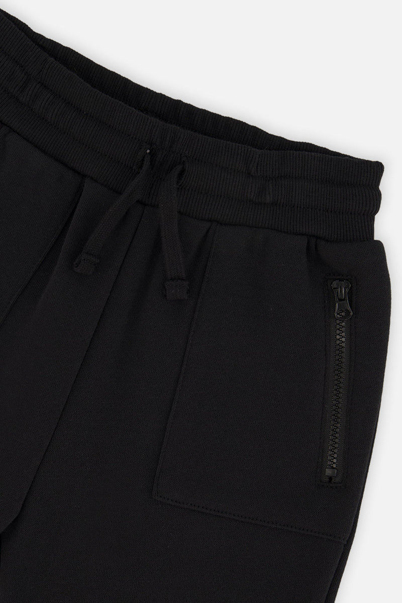 Fleece Sweatpants With Pockets Black