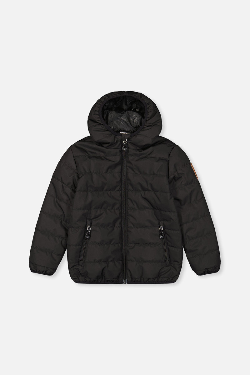 Insulating Quilted Mid-Season Jacket Black