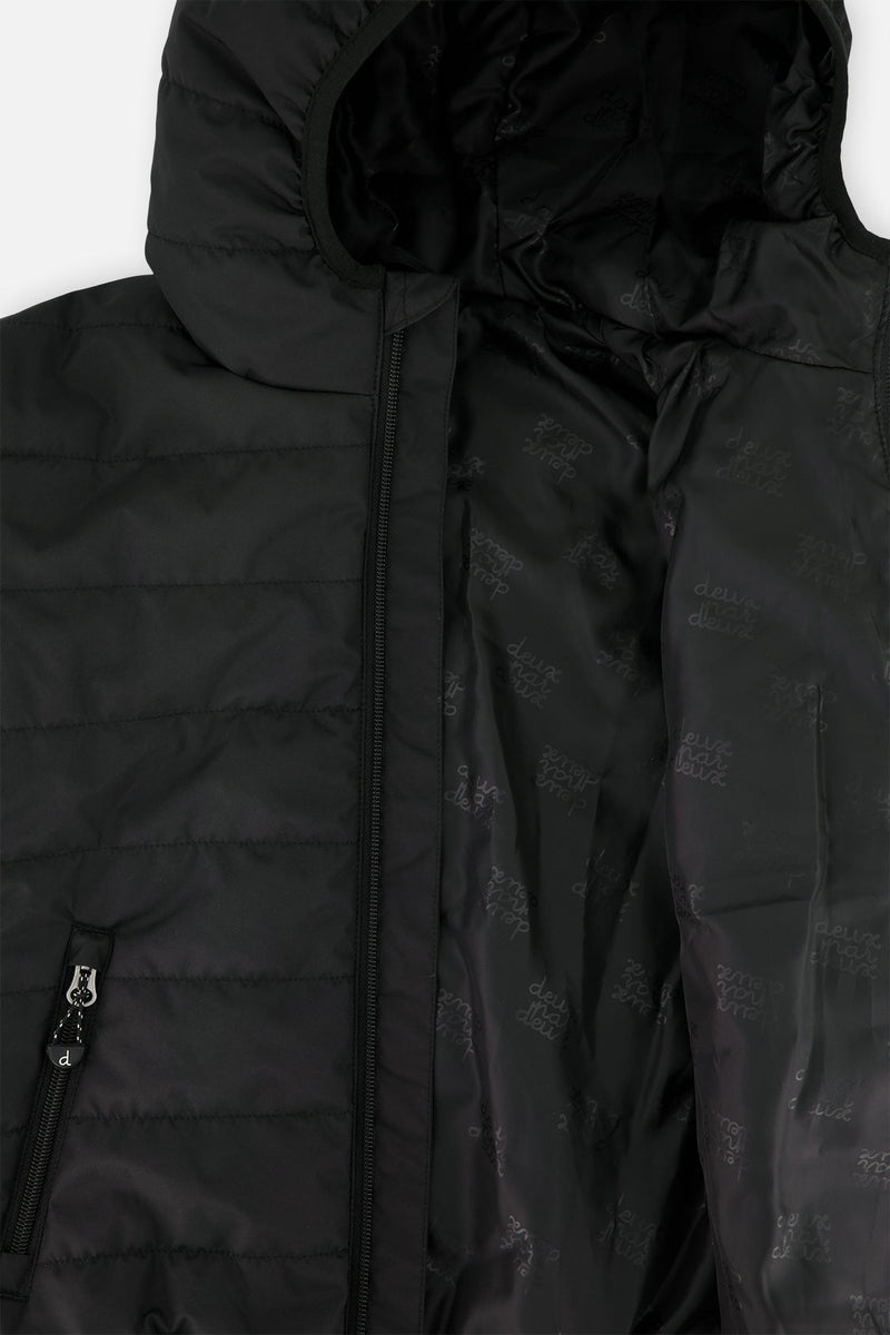 Insulating Quilted Mid-Season Jacket Black