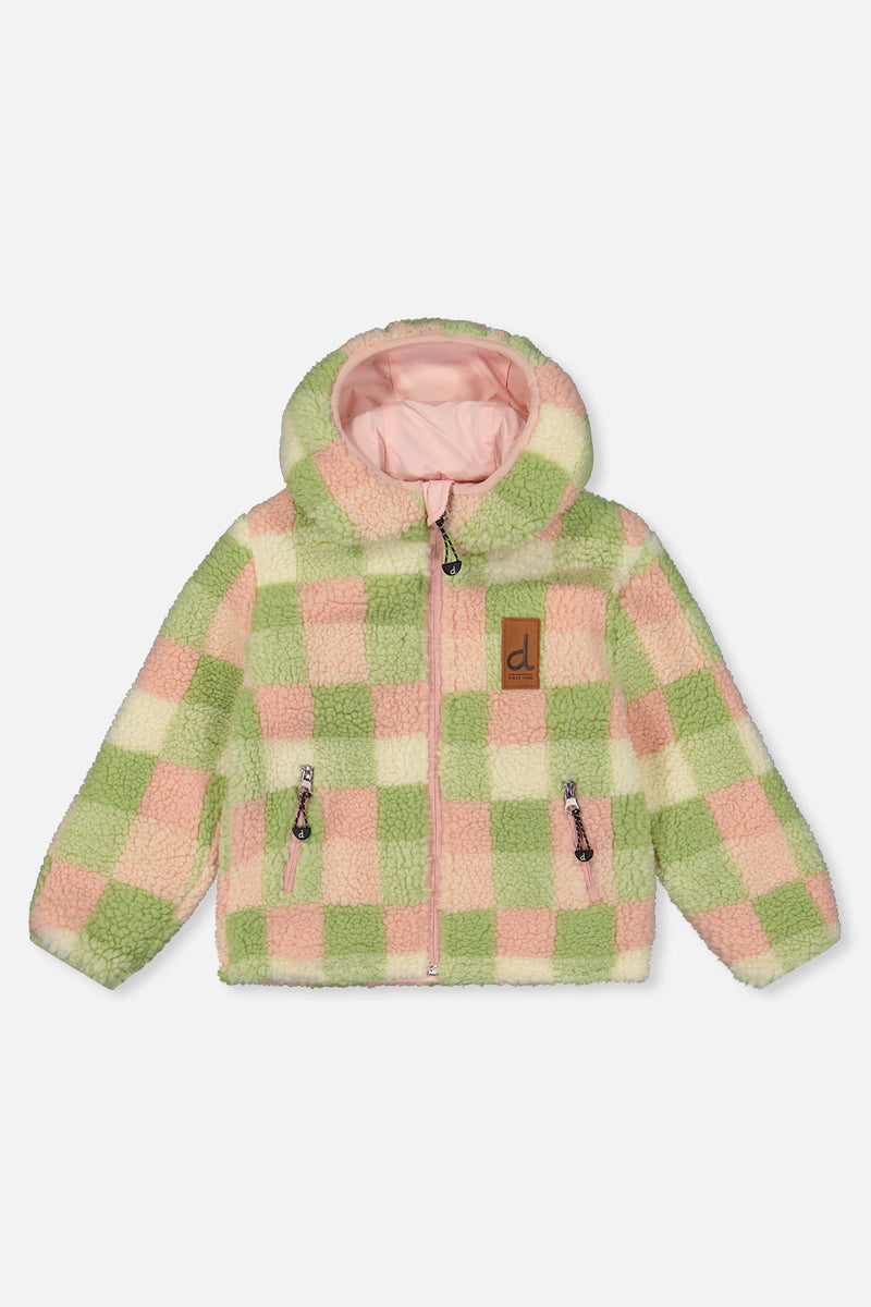 Baby Reversible Mid-Season Jacket Pale Dusty Pink