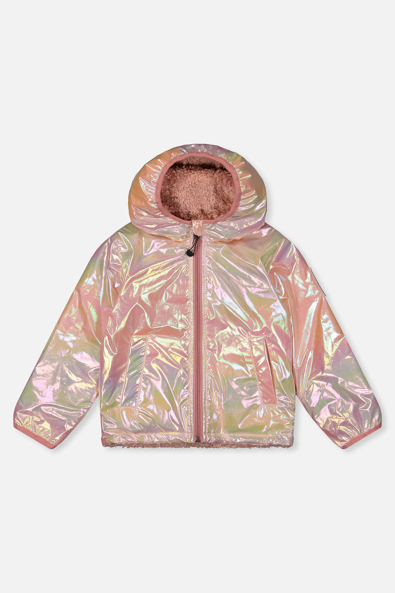 Baby Reversible Mid-Season Jacket Pink