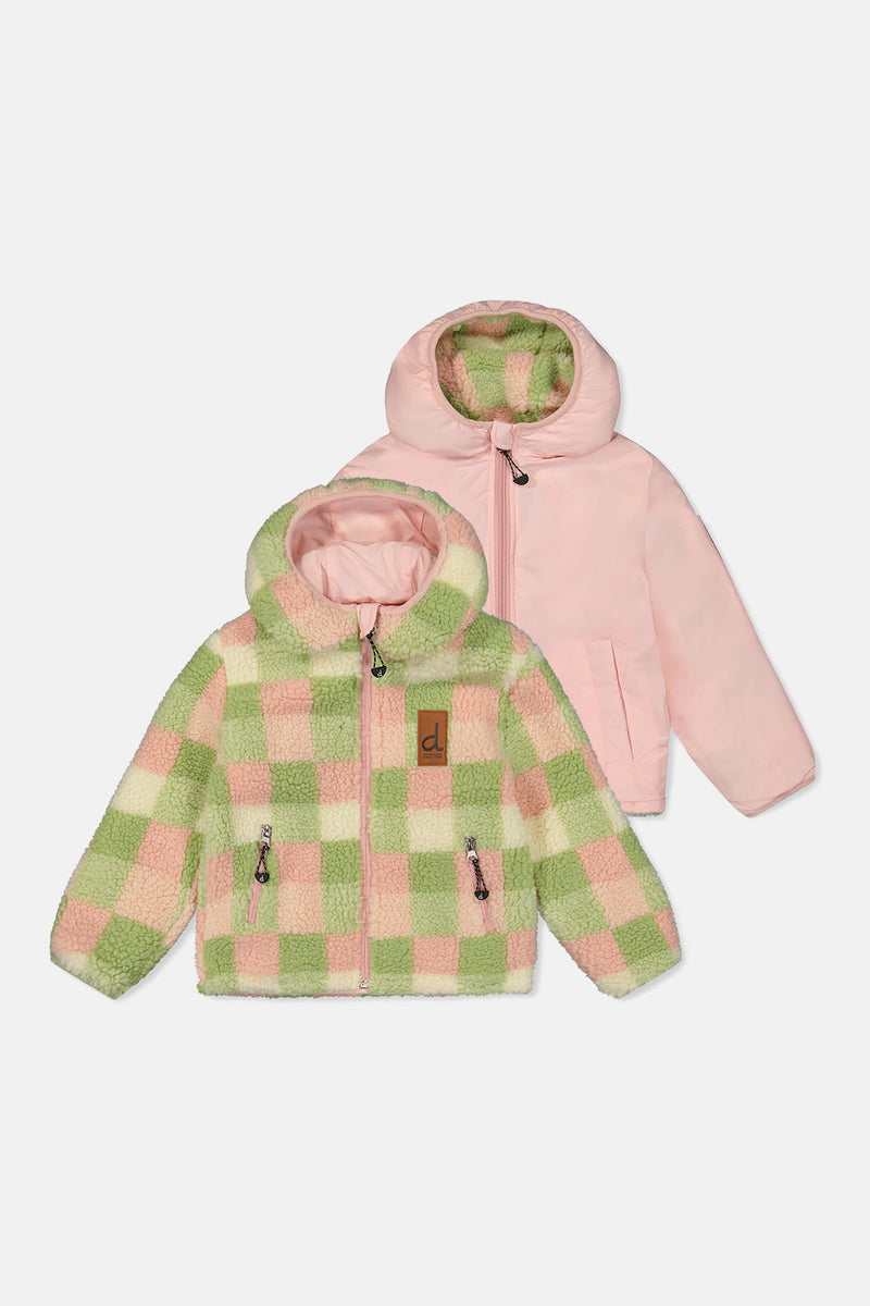 Reversible Mid-Season Jacket Pale Dusty Pink