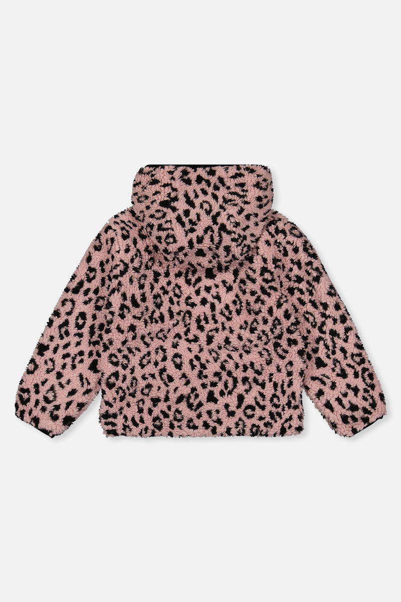 Reversible Mid-Season Jacket Pink And Black