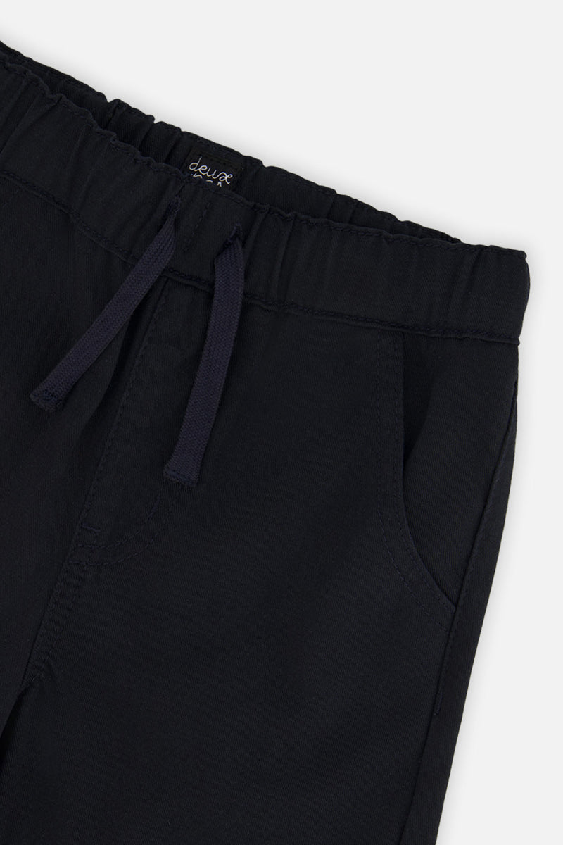 Twill Pants With Cargo Pockets Dark Blue