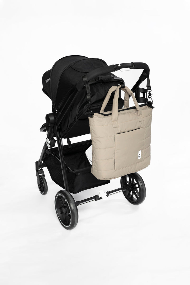 Diaper Bag Taupe With Changing Mat