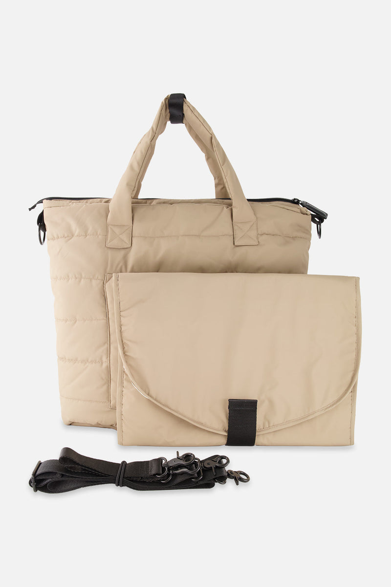 Diaper Bag Taupe With Changing Mat
