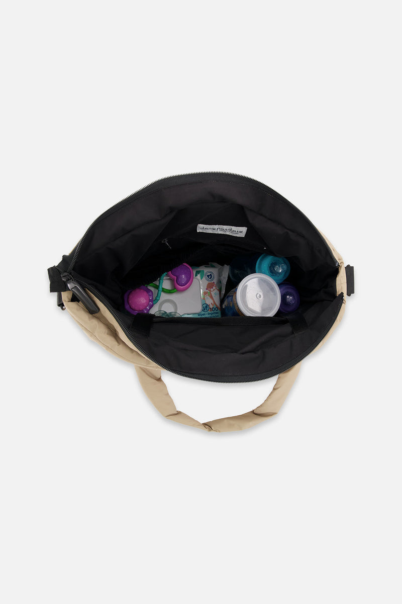 Diaper Bag Taupe With Changing Mat