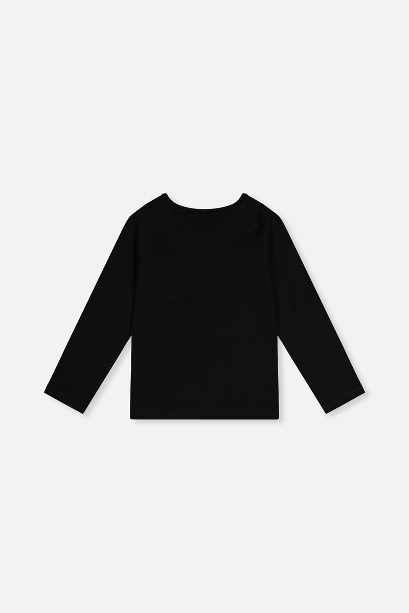 Raglan Organic Cotton T-Shirt Black