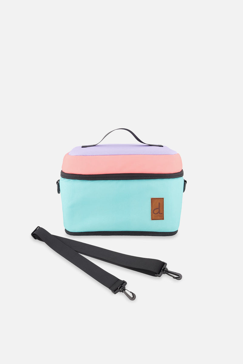 Lunch Box Lavender, Turquoise And Orange
