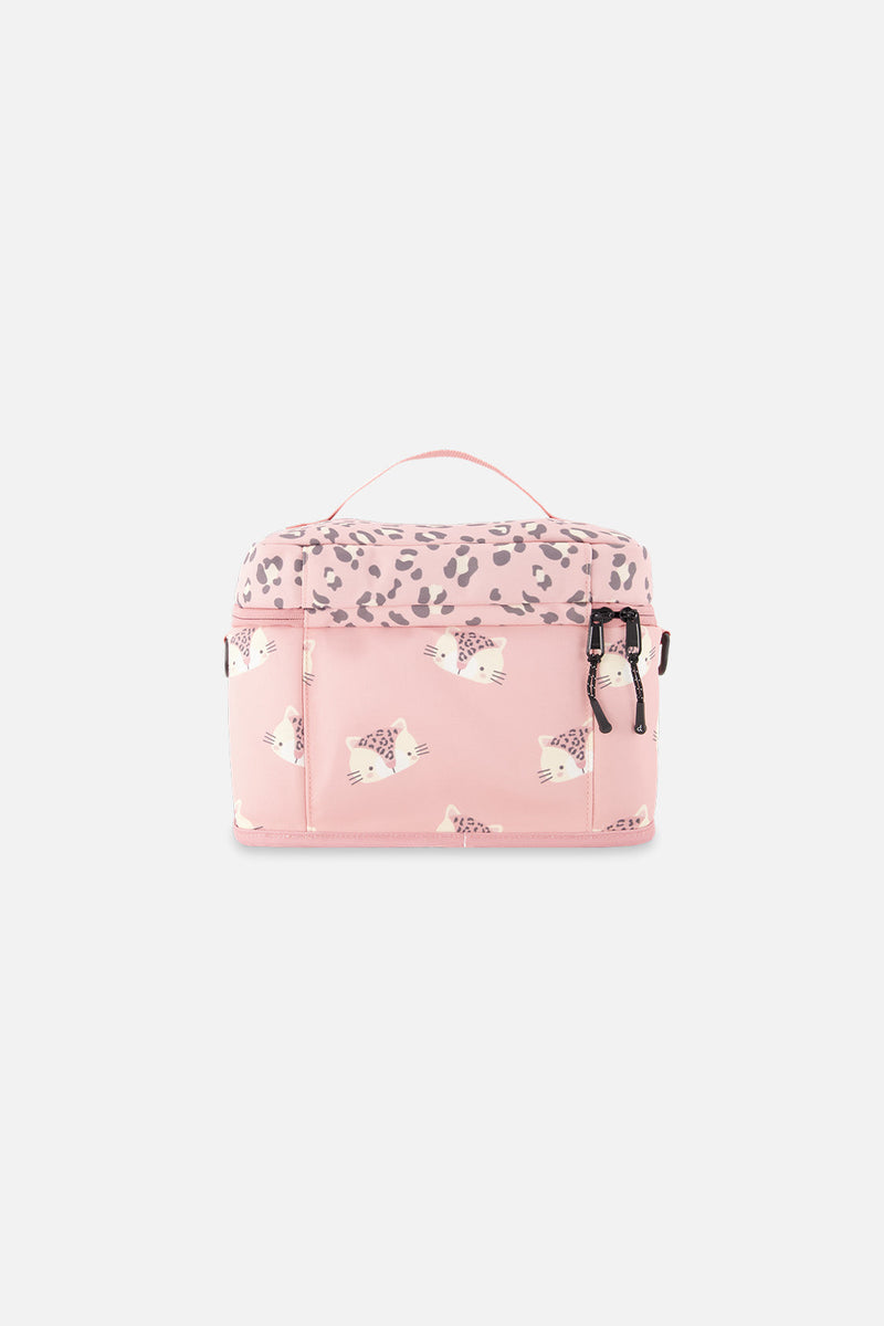 Lunch Box Pink Leopard Print
