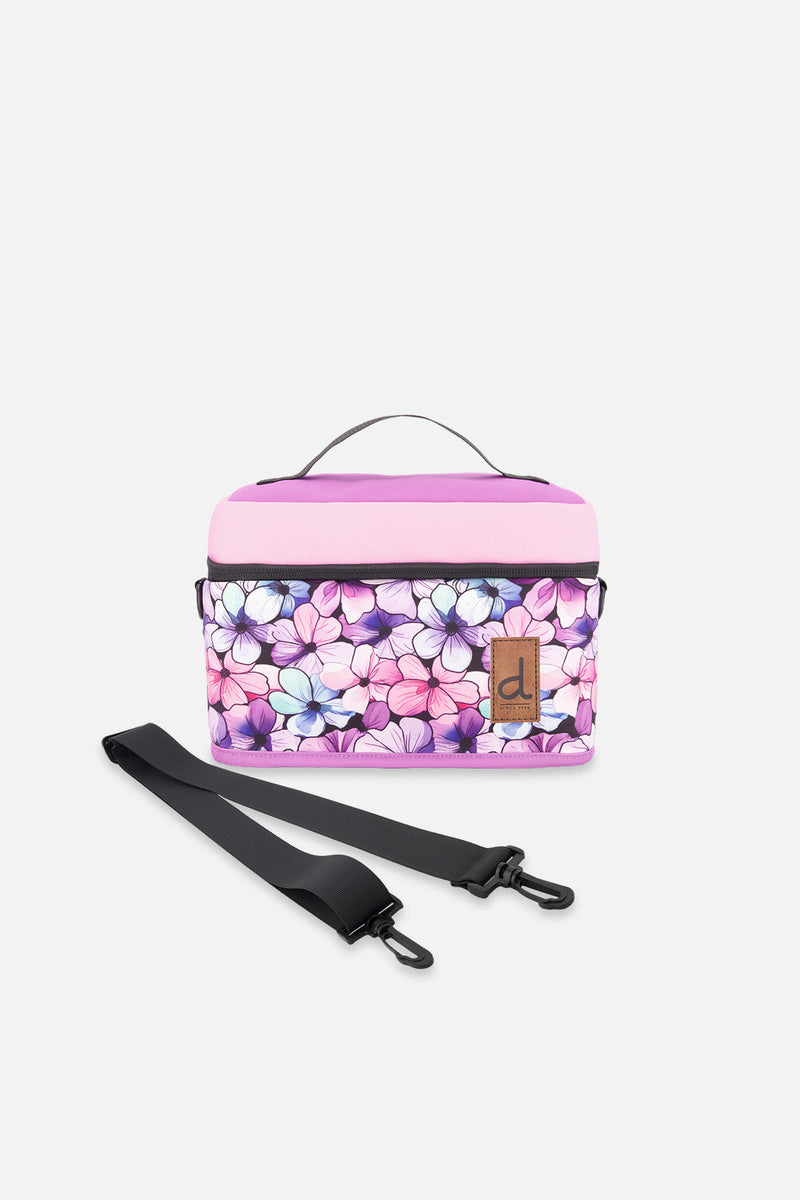 Lunch Box Black Floral Print