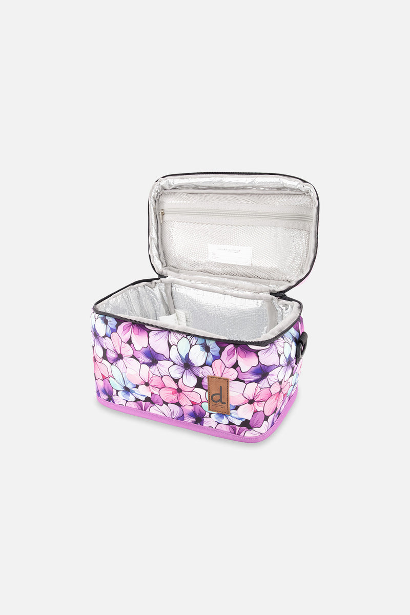 Lunch Box Black Floral Print