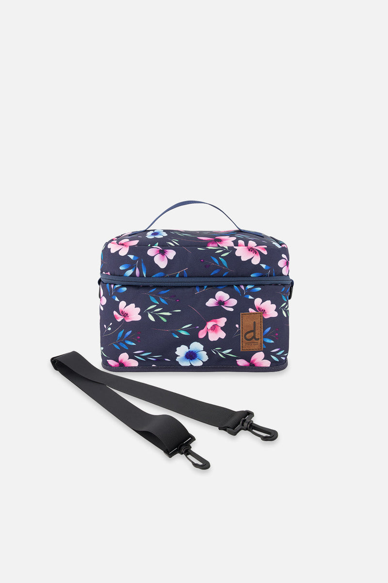Lunch Box Blue Floral Print